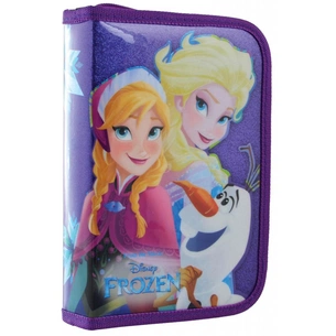 Пенал 1 вересня Frozen твердий одинарний з двома клапанами (532200) зображення 1