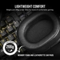 Навушники Corsair HS55 Wireless Gaming Dolby 7.1 Carbon (CA-9011280-EU) - зменшене зображення 7