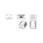 Комп'ютерна розетка Cablexpert RJ45x1 UTP, cat.5e (NCAC-1U5E-01) - зменшене зображення 4