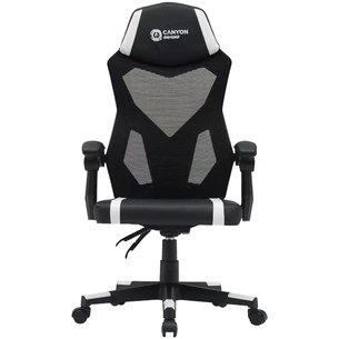 Крісло ігрове Canyon Flow MCH01 Mesh Black/White (CNE-MCH01W) зображення 1