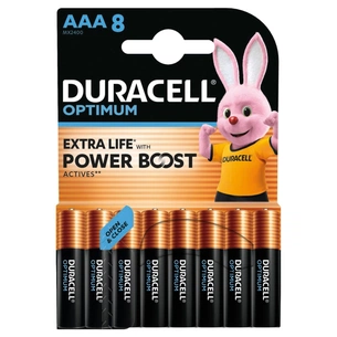 Батарейка Duracell Optimum AAA лужні 8 шт. в упаковці (5015602) зображення 1