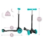 Самокат MoMi Weendy Turquoise stars (HULA00007) - зменшене зображення 3