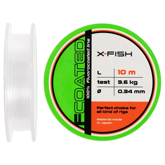 Флюорокарбон X-Fish FCoated 10m 0.34mm 9.6kg (1917.01.30) - изображение 1