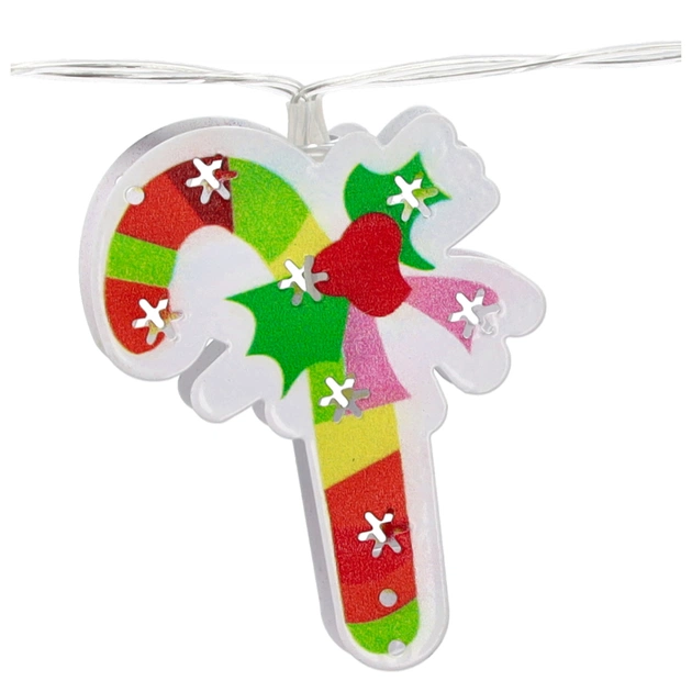 Гірлянда Chomik Новорічні атрибути 10 LED теплий білий, IP20, 2хАА (5900779854024) - picture 2