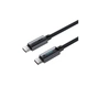 Дата кабель USB-C to USB-C 1.2m 60W nylon black Acefast (6974316284475) - зменшене зображення 2