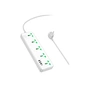 Мережевий фільтр живлення HOCO AC13A 5 роз, 3 USB, USB-C, 17W, 1,5м, White (AC13A/W) - зменшене зображення 2