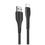 Дата кабель USB 2.0 AM to Lightning 1.0m led black ColorWay (CW-CBUL034-BK) - зменшене зображення 2