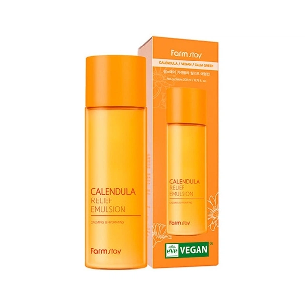 Эмульсия для лица FarmStay Calendula Relief Emulsion 200 мл (8809783325926) - изображение 1