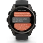 Смарт-годинник Garmin fenix 8 43mm, AMOLED, Saph, CrbnGry Ti/Blk, Blk/PebblGryBnd, (010-02903-21/010-02903-28) - зменшене зображення 10