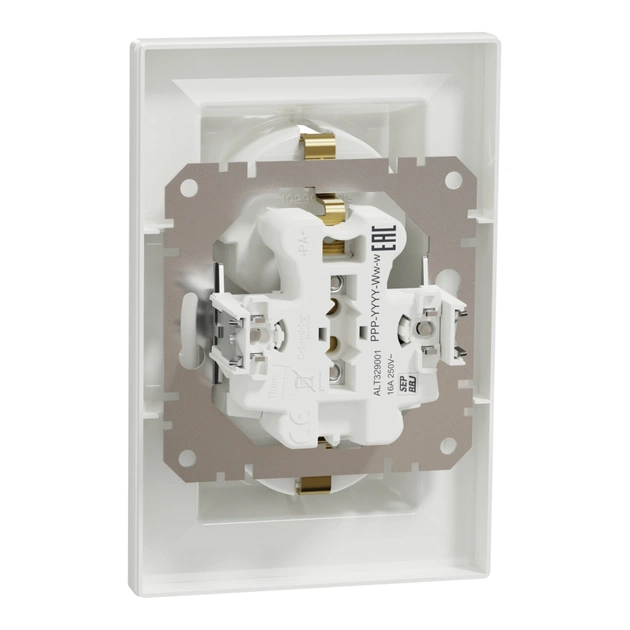 Розетка Schneider Electric ASFORA із заземленням подвійна біла 16А (EPH9900121) - зображення 7