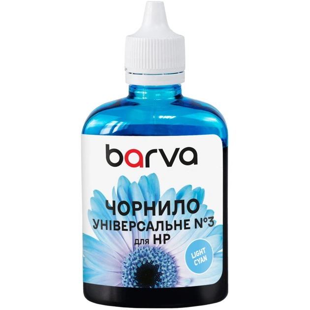 Чорнило Barva HP Universal-3 100ml LCyan, water-soluble (HU3-967) - зображення 1
