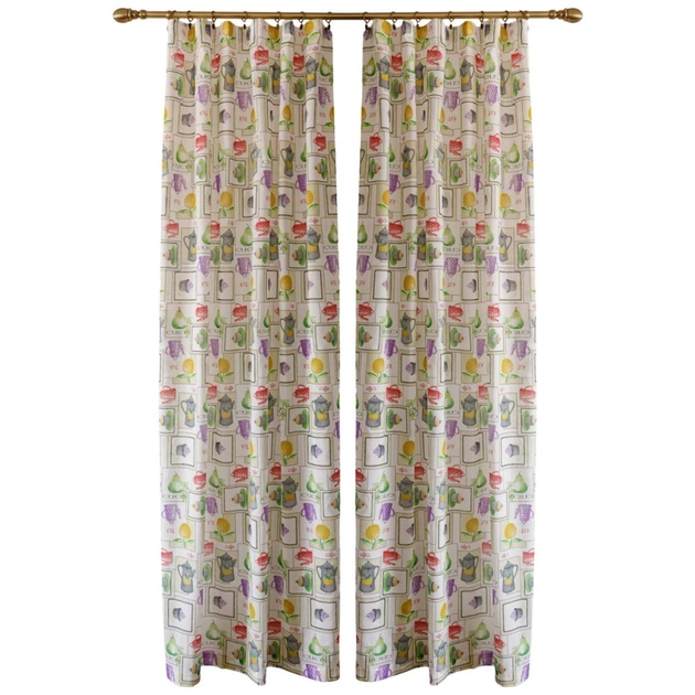 Штора Прованс комплект Green apples 140х170 см 2 шт (034911) - picture 1