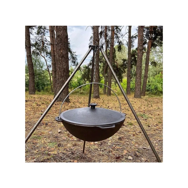 Котел туристичний Brizoll чавунний азіатський з кришкою 12 л (KA12-1) - picture 11