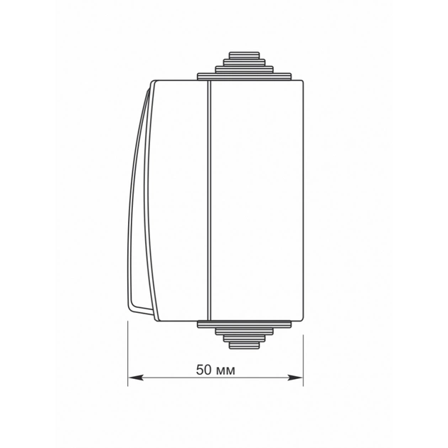 Вимикач Videx BINERA IP65 зовнішній 1кл сірий (VF-BNW11-36125) - зображення 5
