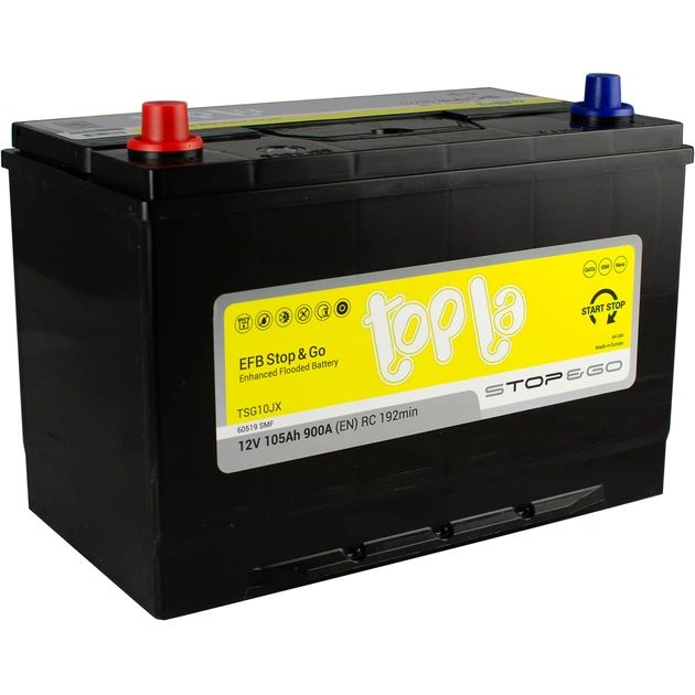 Аккумулятор автомобильный Topla 105 Ah/12V EFB JIS (112 105) - изображение 1