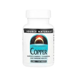 Вітамінно-мінеральний комплекс Source Naturals Мідь, 3 мг, Copper, 120 таблеток (SN2889) зображення 1