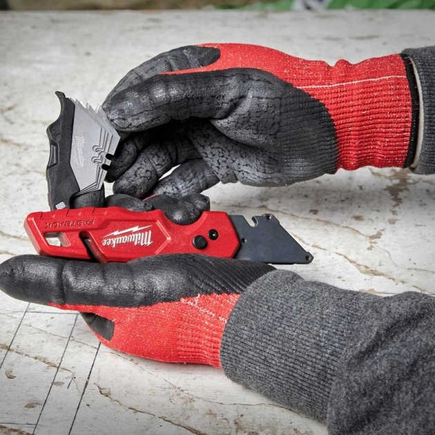 Ніж монтажний Milwaukee FASTBACK складний багатофункціональний с хранением лезвий (4932471358) - picture 5