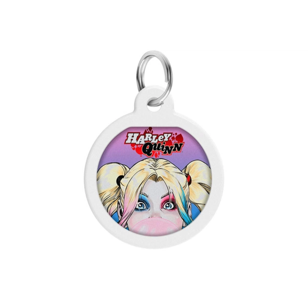 Адресник для тварин WAUDOG Smart ID з QR паспортом "Харлі Квінн" коло 25 мм (укр) (0625-1001uk) - picture 2