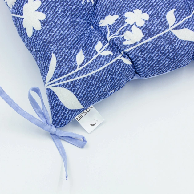 Подушка на стілець MirSon Бязь Принт 17-0547 Tasya 50х50 см (2200006276975) - picture 2