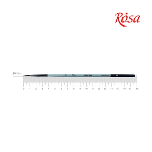 Пензлик для малювання Rosa Синтетика кругла, STREAM 132, № 0 (4823098517306) зображення 1