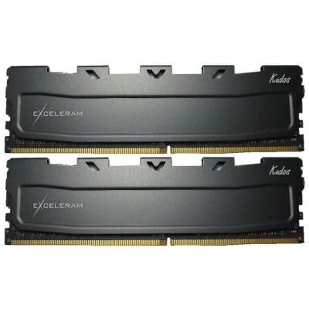 Модуль пам'яті для комп'ютера DDR4 8GB (2x4GB) 2666 MHz Black Kudos eXceleram (EKBLACK4082618AD) - изображение 1
