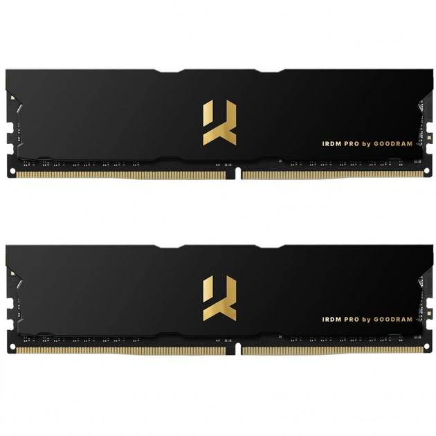 Модуль пам'яті для комп'ютера DDR4 16GB (2x8GB) 3600 MHz Iridium Pro Black Goodram (IRP-3600D4V64L17S/16GDC) - зображення 1