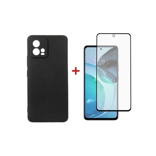 Чохол до мобільного телефона Dengos Kit for Motorola G72 case + glass (Black) (DG-KM-51) - зображення 1
