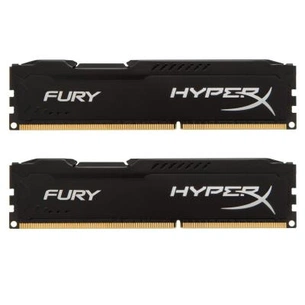 Модуль пам'яті для комп'ютера DDR3 8Gb (2x4GB) 1600 MHz HyperX Fury Black Kingston Fury (ex.HyperX) (HX316C10FBK2/8) зображення 1