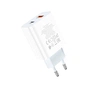 Зарядний пристрій HOCO C97A 1xUSB-C PD20W + 1xUSB QC3.0 White (6931474766076) - зменшене зображення 3