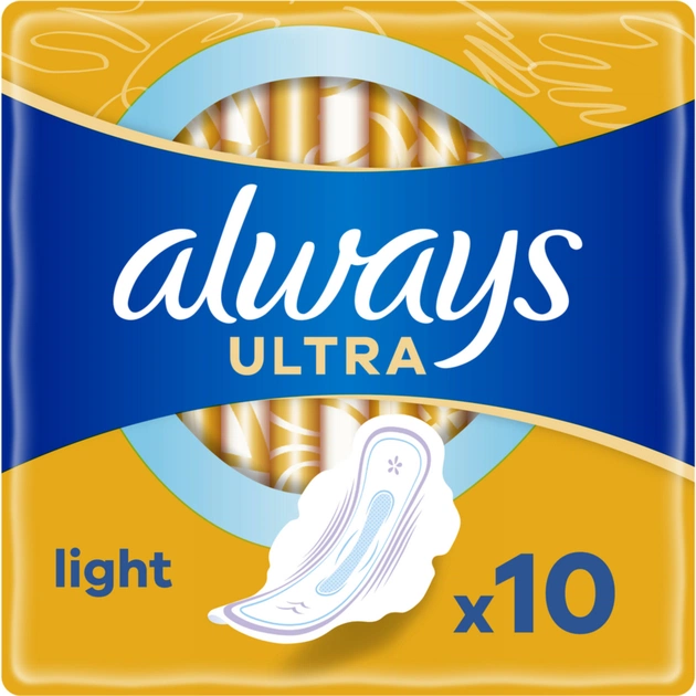 Гігієнічні прокладки Always Ultra Light 10 шт. (8700216022262) - зображення 1