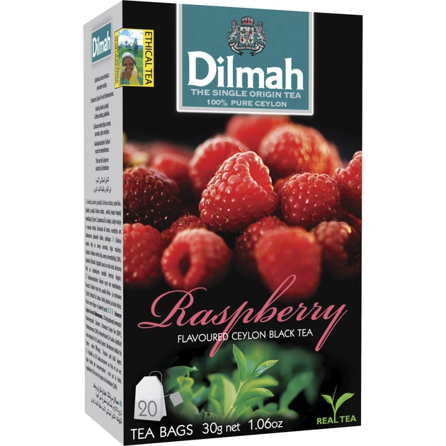 Чай Dilmah Малина 20х1.5 г (9312631142211) - зображення 1
