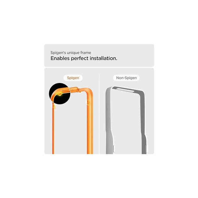 Скло захисне Spigen Apple iPhone 15 Glas.tR AlignMaster FC Black (2P) (AGL06906) - picture 9