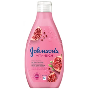 Гель для душу Johnson's Care Vita Rich Перетворюючий з екстрактом квітки граната 250 мл (3574661238944) зображення 1