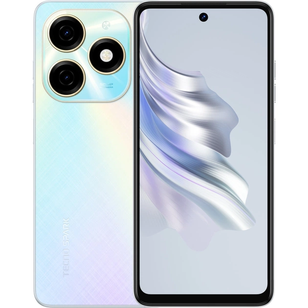 Мобільний телефон Tecno KJ5n (Spark 20 8/256Gb) Cyber White (4894947013539) - зображення 1