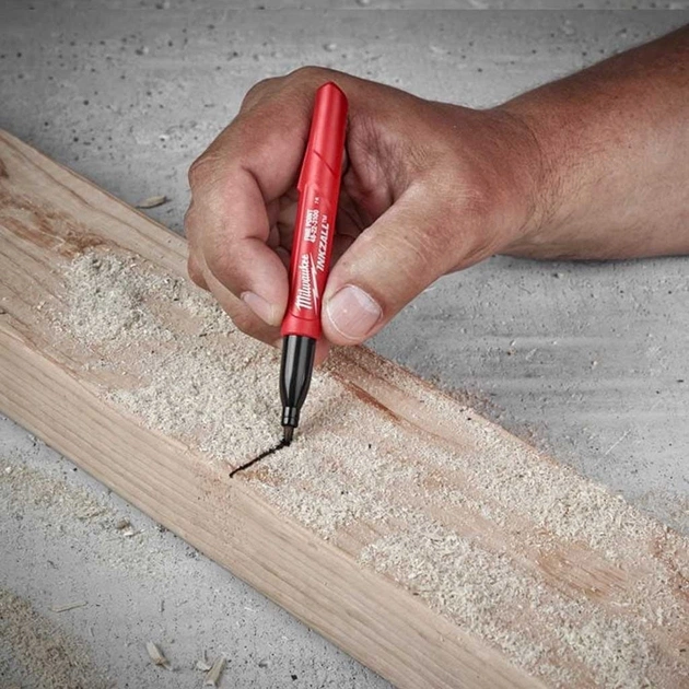 Маркер Milwaukee для будмайданчика INKZALL, тонкий, чорний (48223100) - picture 8