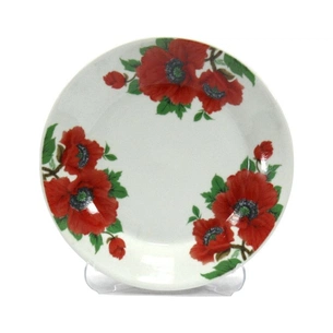 Тарілка Interos 8866/3110 7 мілка 18 см Маки 63302 (ИТ-8866/3110) зображення 1