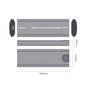 Кишеня зовнішня Dynamode M.2 SSD NVMe/SATA combo USB3.2 GEN2 USB-C (DM-CAD-SSD05) - зменшене зображення 5