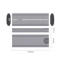 Кишеня зовнішня Dynamode M.2 SSD NVMe/SATA combo USB3.2 GEN2 USB-C (DM-CAD-SSD05) - зменшене зображення 5