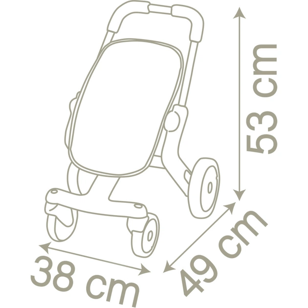 Коляска для ляльок Smoby Baby Nurse "Рожева пудра. Прогулянка" , (251218) - picture 3