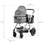 Коляска Kinderkraft 3 в 1 Veo Gray (KKWVEOGRY30000) (5902533910656) - зменшене зображення 10