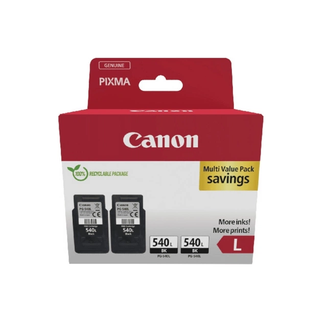Картридж Canon PG-540L Black Double pack (5224B020) - изображение 1