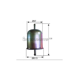 Фільтр паливний Interparts IPF-207 зображення 1