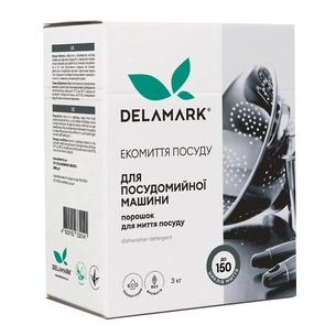 Порошок для миття посуду в посудомийці DeLaMark 3 кг (4820152332141) зображення 1