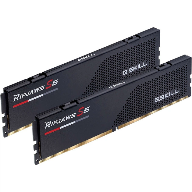 Модуль пам'яті для комп'ютера DDR5 48GB (2x24GB) 5200 MHz Ripjaws S5 Black G.Skill (F5-5200J4040A24GX2-RS5K) - зображення 1