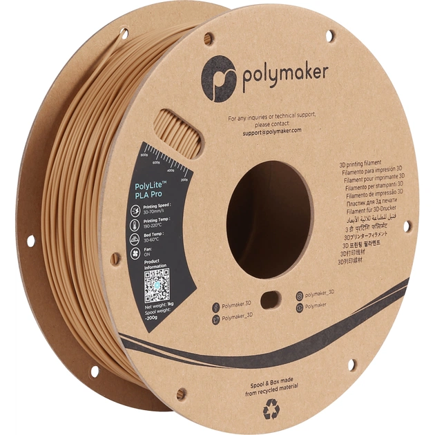 Пластик для 3D-принтера Polymaker PLA POLYLITE PRO 1,75mm 1kg ARMY BEIGE (PA07027) - изображение 1