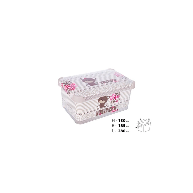 Контейнер для зберігання Violet House 0646 Decor Teddy 5 л (0646 DECOR TEDDY з/кр. 5 л) - picture 2