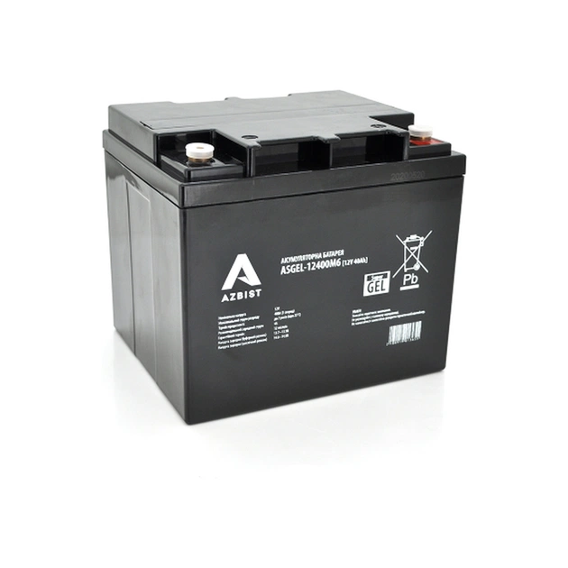 Батарея к ИБП AZBIST 12V 40 Ah Super GEL (ASGEL-12400M6) - изображение 1