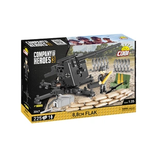 Конструктор Cobi Company of Heroes 3 Зенітна гармата FlaK 88-мм, 225 деталей (COBI-3047) зображення 1