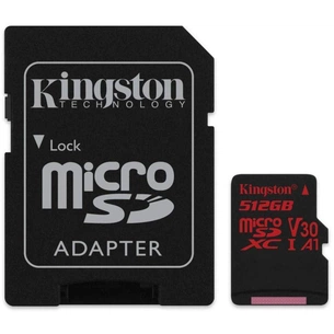 Карта пам'яті Kingston 512GB microSDXC class 10 UHS-I U3 Canvas React (SDCR/512GB) зображення 1