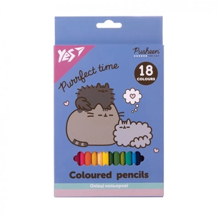 Олівці кольорові Yes Pusheen 18 кольорів (290766) зображення 1